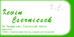 kevin csernicsek business card